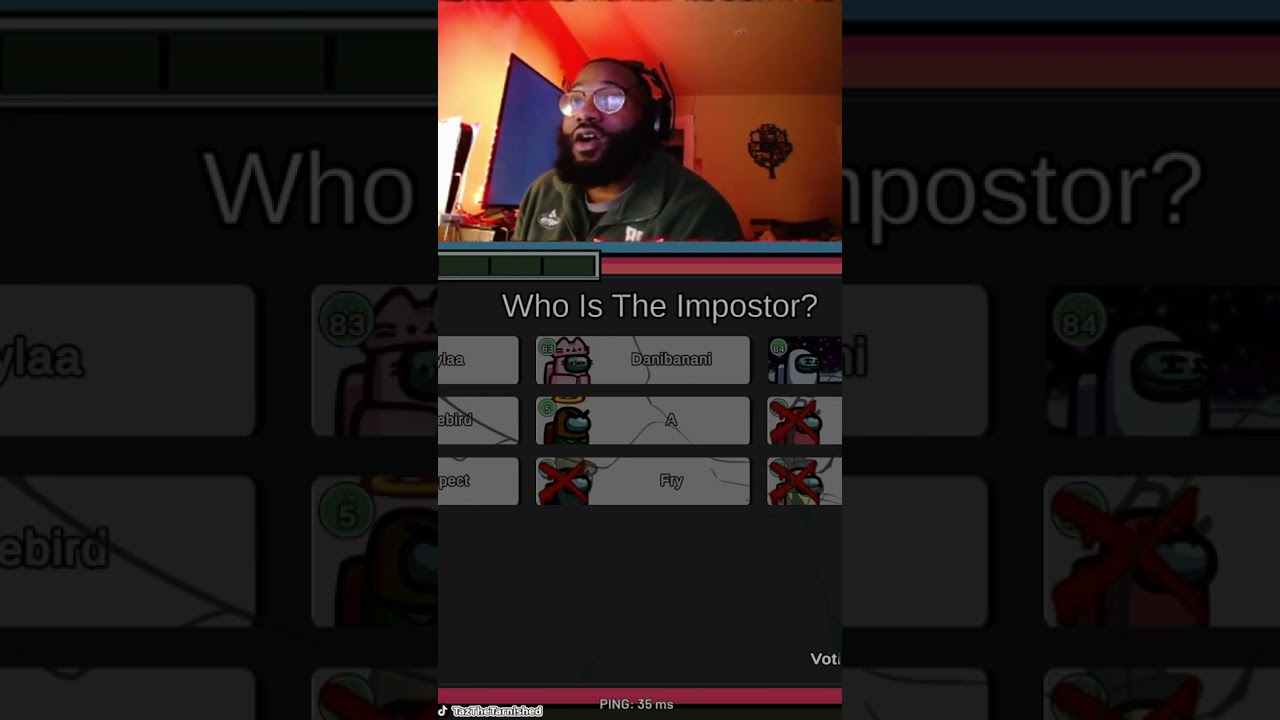 When you allow your girl to play among us with your stream #amongus #fyp #gaming #shorts #vtuber