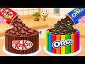 OREO vs KITKAT Cake 🍫 特別なミニチュアレインボーチョコレートケーキ 🍫 Sweet Japan