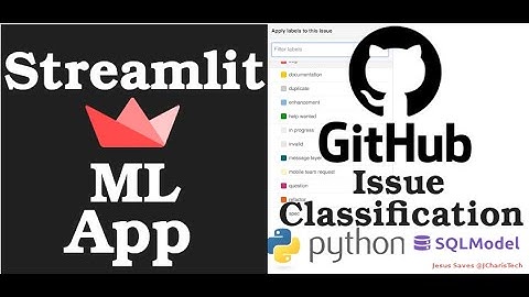 Streamlit ML App - Github Issue Classifier with St.Metric & SqlModel
