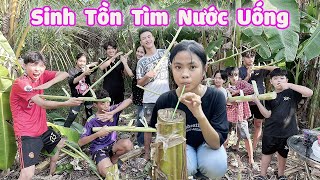 Thử Thách Sinh Tồn Trong Vườn Chuối Tự Tìm Nước Uống #trangandvinh screenshot 3