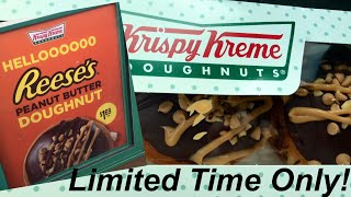 KRISPY KREME REESE'S PEANUT BUTTER DOUGHNUT TASTE TEST AND REVIEW | LIMITED TIME ONLY!!!