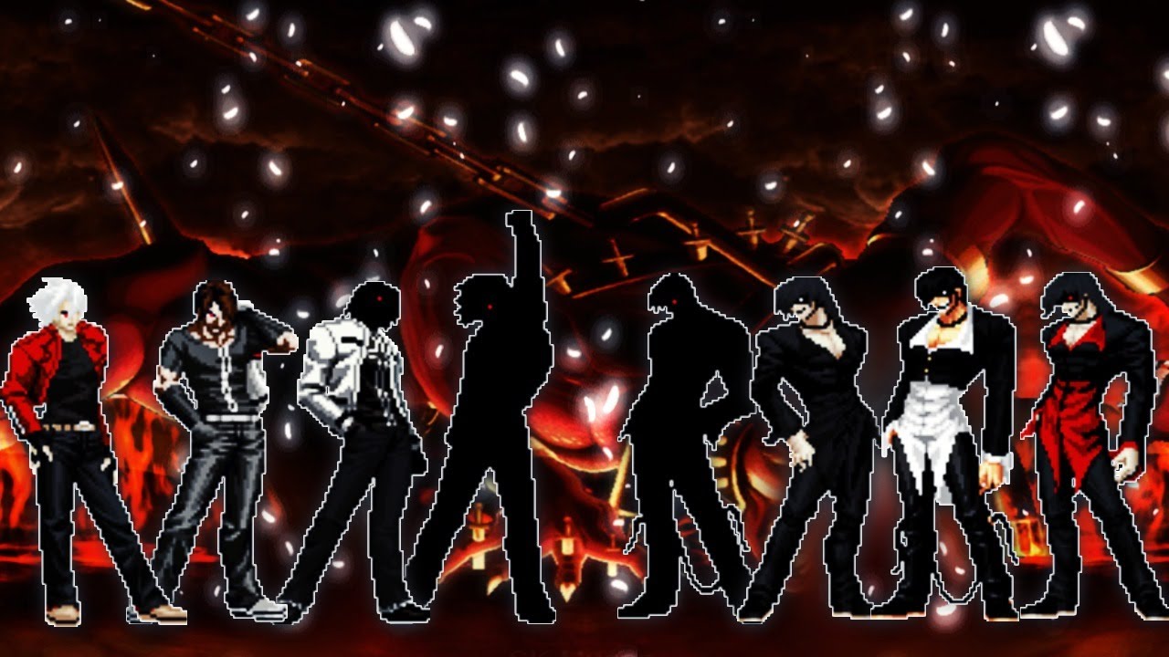 [KOF MUGEN] Black Flames Kyo Team VS Black Flames Iori Team