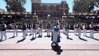 Belle Joins The Disneyland Band For A Performance Of Be Our Guest
