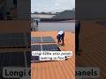 Longi 620w solar panels installed in the best possible condition. #longisolar #solarpanels