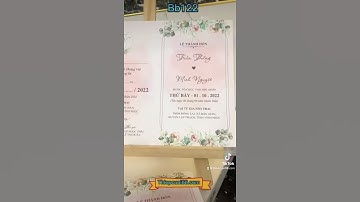 Mẫu thiệp cưới BB122 - Thiệp cưới đẹp 2022-2023