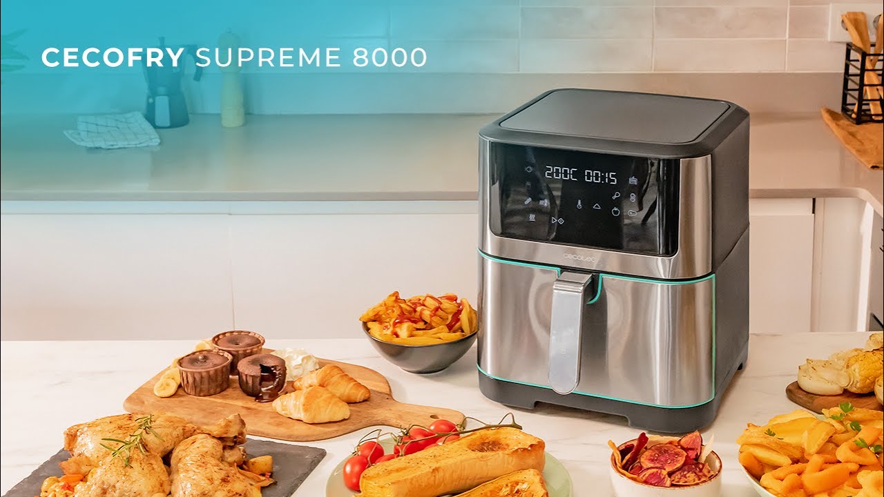 Cecotec Cecofry Supreme 8000 Touch - Oil-Free Fryer - 8L Capacity &  PerfectCook Technology 