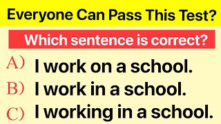 Mixed English Grammar Test | Can You Score 10/10