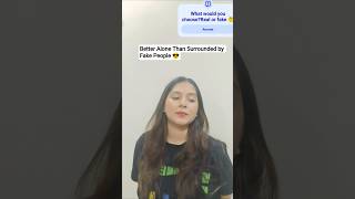 Self-Respect Over Fake Friendships 💔➡️❤️#FakeFriends #AloneButHappy #RealFriends #youtubeshorts #fyp