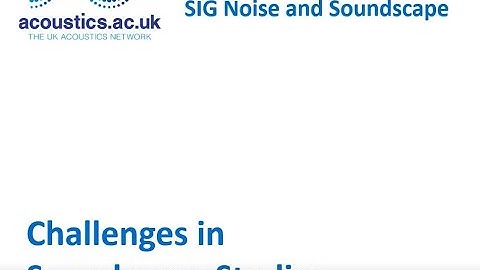UKAN challenges soundscape 1