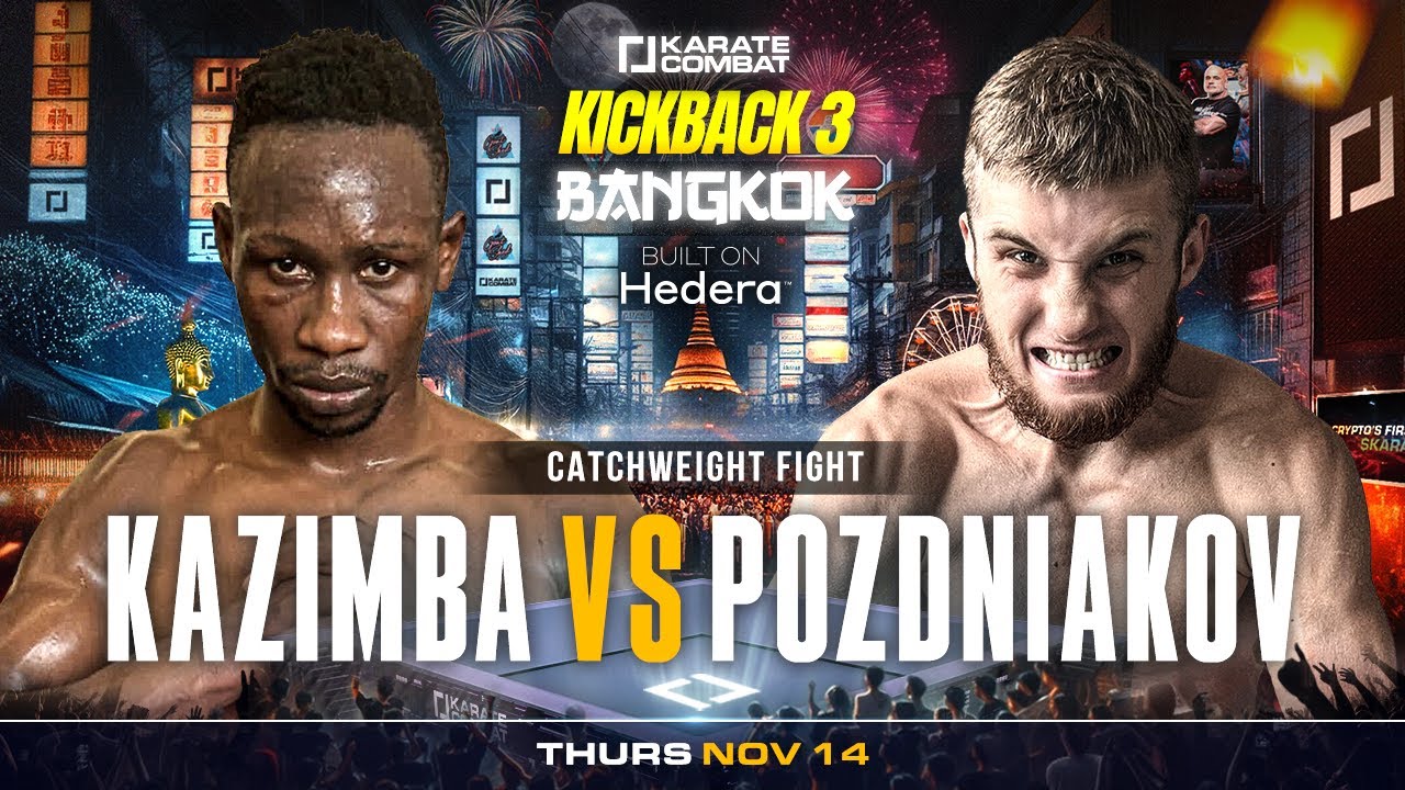 Award Kazimba vs Yulian Pozdniakov | FULL FIGHT | Karate Combat Kickback 3