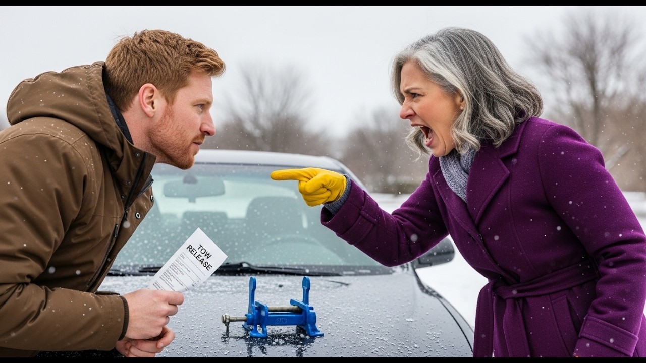 The Fine Coordinator Tried To Clamp My Tire Over Ice And Got Buried By Her Own Meeting Recording