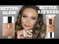 NEW CLINIQUE EVEN BETTER REFRESH HYDRATING FOUNDATION REVIEW | COMPARING IT TO EVEN BETTER GLOW