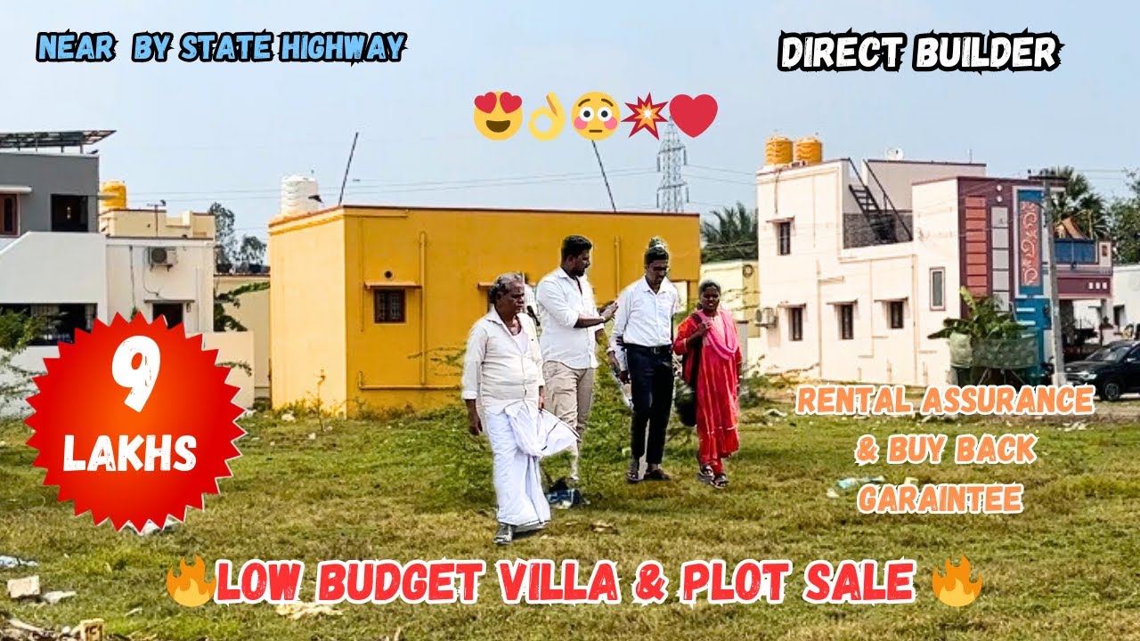 Low Budget Independent villa&plot sale chennai | 9 Lakhs Onwards |guduvanchery|low budget land sale