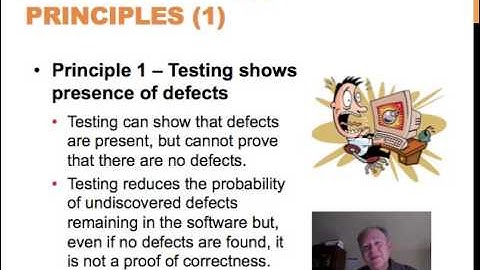 Software Testing Training - Testing Shows the Presence of Defects