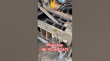 100 type metal briquette machine test site#metalcompactor #scrapmetal #scrapironlcompactor #metal