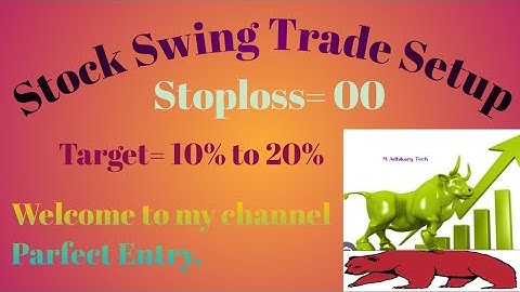 Stock Swing Trade Setup. Stoploss zero or Target more than 10%