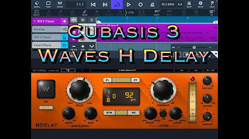 Cubasis 3 - Let’s Explore The WAVES H Delay - Tutorial - Plus More Effects Added