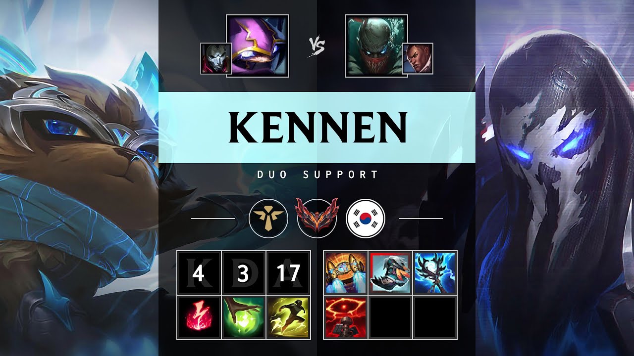 Kennen Support vs Pyke - KR Grandmaster Patch 25.16