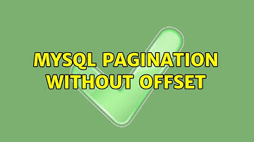 Mysql pagination without offset