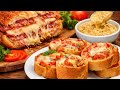 ¡Todos están buscando esta receta! Pan relleno con jamón y mozzarella + salsa especial