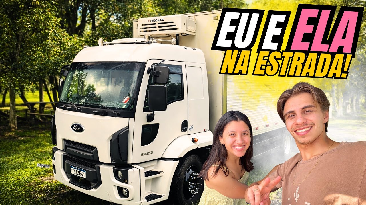 LEVEI ELA PRA VIAJAR DE CAMINHÃO!