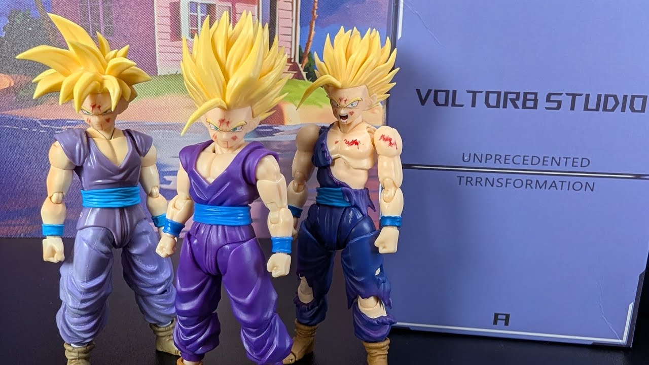 GREAT!! Voltorb Studio / Recustom 3rd Party Figuarts Super Saiyan 2 SSJ2 Gohan Headsculpt Review
