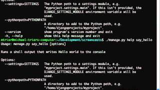 Django Screencasts - Custom Management Commands Part 3 (3/7)