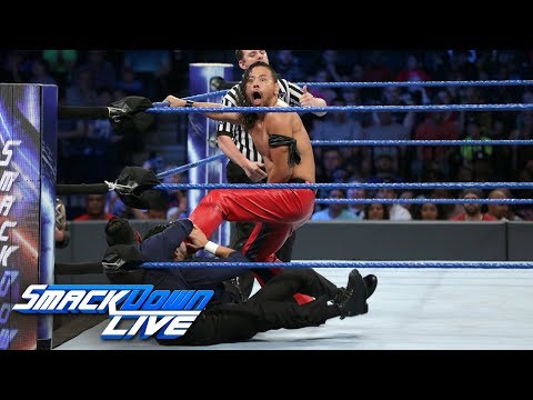 Nakamura battles The Singh Brothers in Handicap Match: SmackDown LIVE, Aug. 22, 2017