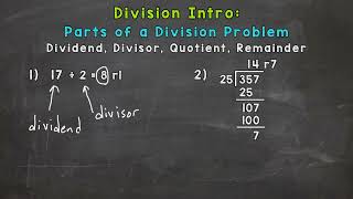 Parts of a Division Problem  Dividend%2C Divisor%2C Quotient%2C   Remainder