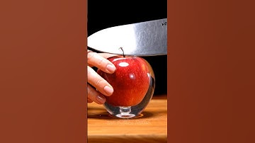 Glass Apple Slicing ASMR #shorts