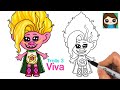 How to Draw Viva | Trolls Band Together