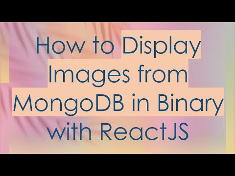 How to Display Images from MongoDB in Binary with ReactJS