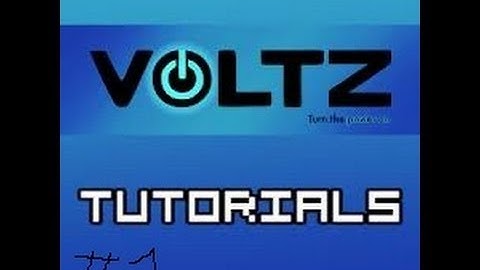 voltz tutorial basic electricity (episode 1)