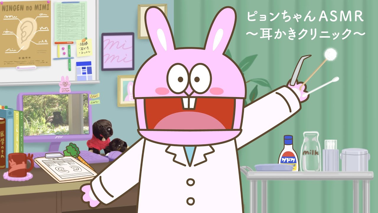 ピョンちゃんASMR〜耳かきクリニック👂〜｜問診や処置や耳掃除｜囁き喋り｜耳鼻科ロールプレイ｜beautifulな耳垢