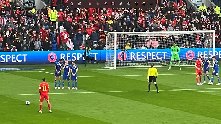 Gareth Bale free kick goal off Yarmolenko Wales v Ukraine World Cup Playoff Final Qatar 2022 - DayDayNews