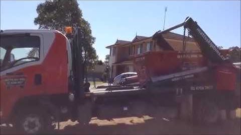 Sean Delivering 2 Cubic Metre Bin to Glenmore Park, Western Sydney