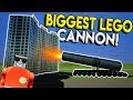 WORLDS BIGGEST LEGO CANNON VS SKYSCRAPER! - Brick Rigs Gameplay Creations - Lego City Destruction