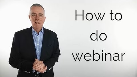How to do a webinar in 8 steps