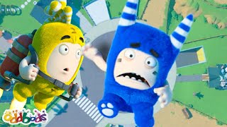 Falling From the Sky | Oddbods | Moonbug No Dialogue Comedy Cartoons for Kids