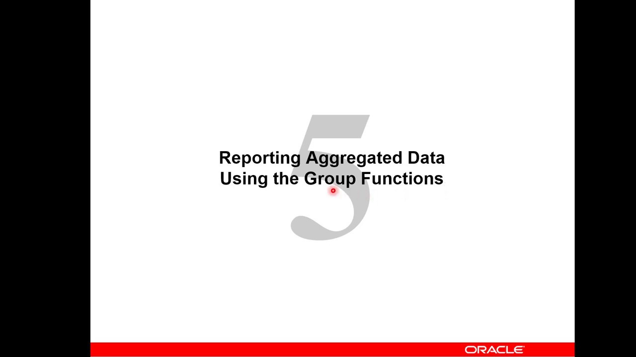 04 - Oracle Database - Aggregate(Group) Functions - Ø´Ø±Ø Ù‚ÙˆØ§Ø¹Ø¯ البيانات ...
