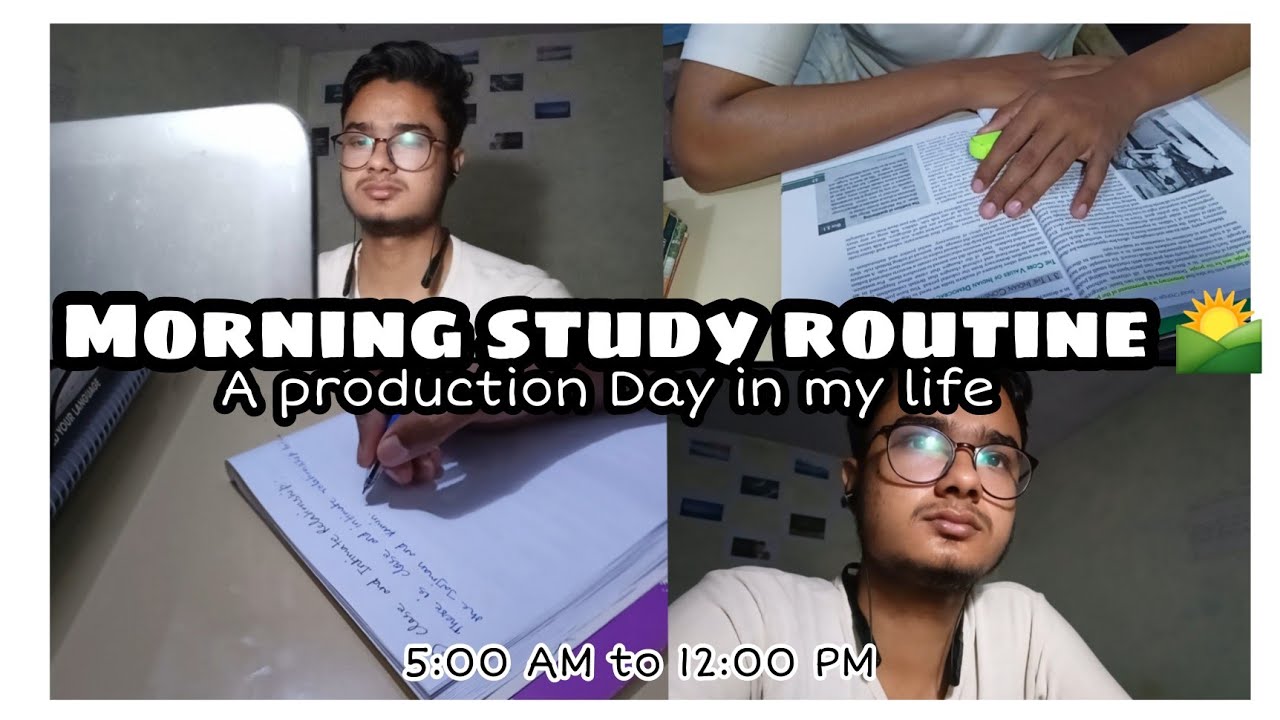 Morning Study Routine 🌄| A Productive💯 Day In My Life 📖 | Study Vlog ...