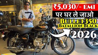 2026 Bullet 350 Battalion Black Review Bullet 350 Battalion Finance Details On Road Price