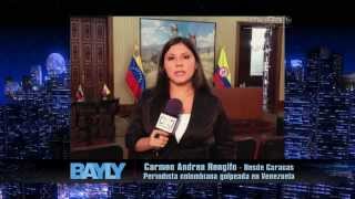 Jaime Bayly habla con la corresponsal de RCN agredida en Caracas