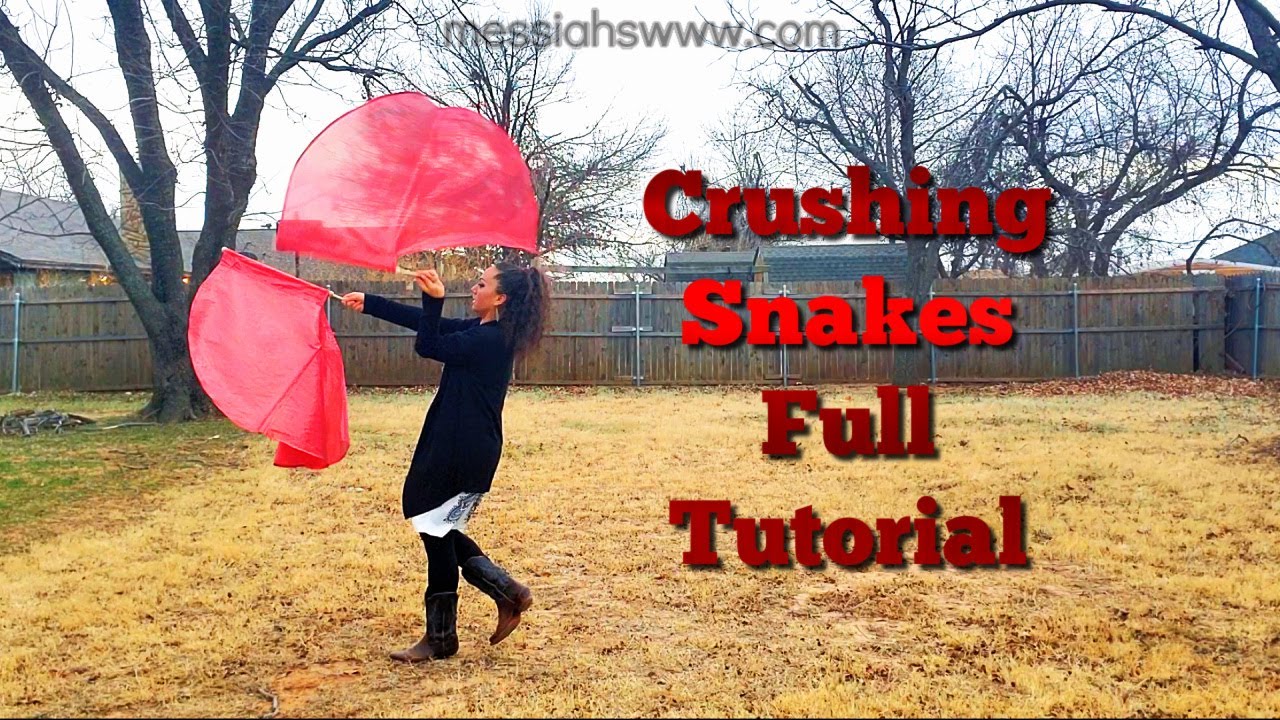 Crushing Snakes Warrior Flag Routine / Crowder / Full Tutorial YouTube