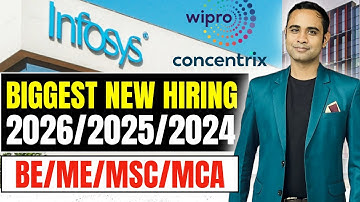 Infosys Finally New Hiring Announced | Concentrix, Wipro Superset & ZS Associate | Batch 2026/25/24