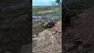 Defender D110 Attempts a Wild ClimbFails HARD Without a Winch! Must See! #shortvideo #offroad #rccar