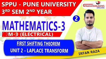 Lec 2 | First Shifting Theorem | Mathematics 3 (M3) SPPU Pune University for Electrical B.E 3rd Sem