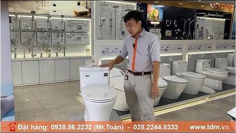 TDM.VN | Review bồn cầu INAX AC-959VAN-2 (AC959VAN-2) bàn cầu 1 khối nắp CF-600VS xả mạnh