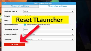 How To Reset Minecraft Settings TLauncher - How To Reset Minecraft TLauncher - Windows 11/10/8/7