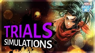 Trials Simulations: Are these getting any harder?! | Marvel Battle Lines screenshot 5